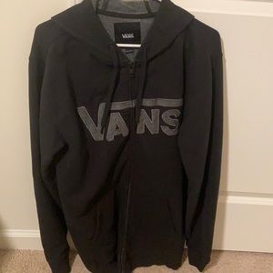 Men’s black zip up hoodie